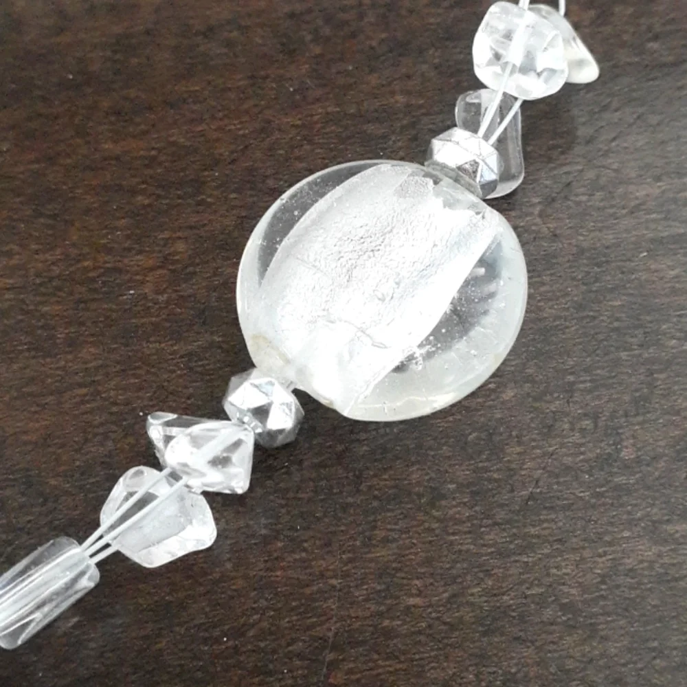 Vintage clear bead Necklace with bonus strands 🍀 - Picture 5 of 8
